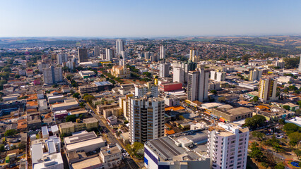 Obraz premium Vista Aérea da Cidade de Apucarana, Parana, Brasil