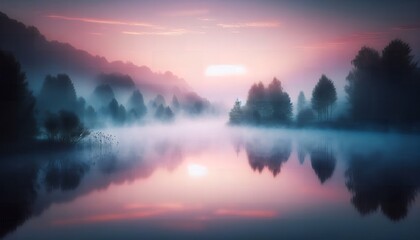 Fototapeta premium sunrise in the mountains