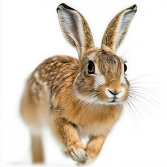 Fototapeta premium Hare Running Isolated