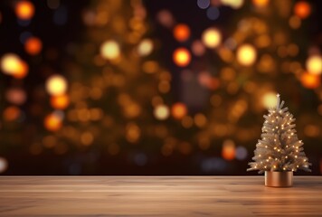 Christmas Tree & Fireplace Tabletop Mockup