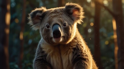 Fototapeta premium Koala Portrait in the Australian Bush