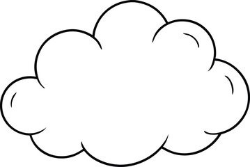 Dreamy Soft Fluffy Cloud Shapes Vector Illustration for Creative Projects
