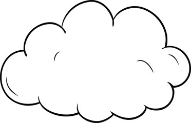 Playful Doodle Cloud Shapes Vector Illustration for Fun Design Ideas
