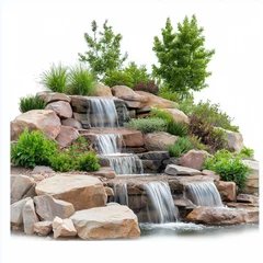 Fototapete Rund Stone Fountain Isolated © sharafmaksumov