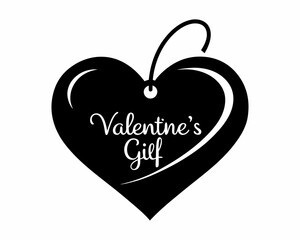 valentine Gift Tags silhouette vector, Gift Tag Printables valentiney Tag , valentine vector, valentine Gift Tag Ornament ,Gift Tag valentine Gift