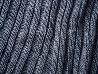 Gray Knit Fabric Texture with Vertical Lines