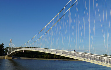 Pedestrian Bridge Bridge of Youth over the Drava River in Osijek