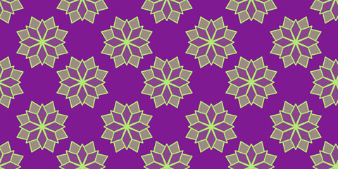 Fototapeta premium cute snowflake flower doodle repetitive pattern, perfect for your projects