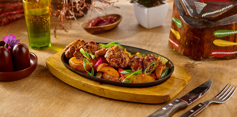 Mexican Pork Skewers with Roasted Potatoes – Vibrant Ethnic Cuisine