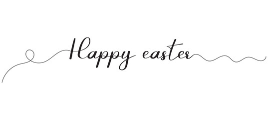 HAPPY EASTER brush calligraphy banner