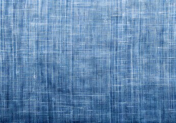 Light Blue Denim Fabric Texture with Small Check Pattern