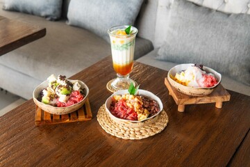 Dessert juice traditional authentic indonesian nusantara