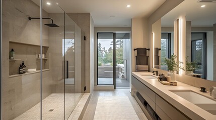 Inviting rustic bathroom scene with a clawfoot tub and natural stone