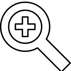 Fototapeta premium Single isolated icon with outline style icon on white background