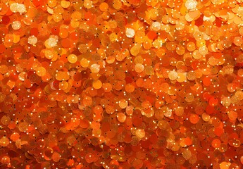 Orange Glitter Texture Background - Sequins Pattern