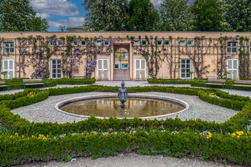 Obraz premium Papagena Brunnen in Mirabell Gardens, Salzburg, Austria