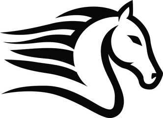 Horse Logo, Minimal Horse Logo, modern logo, animal logo, logo design