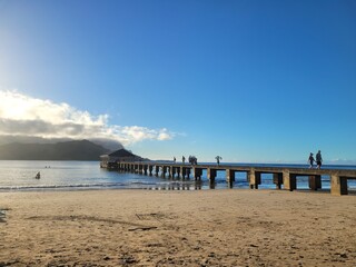 Fototapeta premium pier on the beach