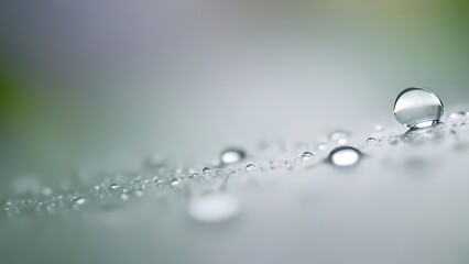 water drops on a glass surface