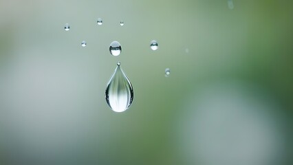 water drop on leaf