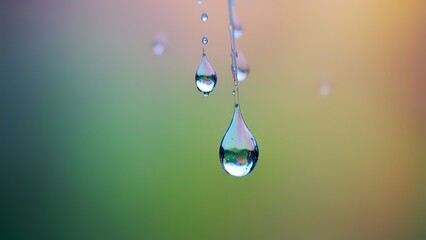 drop of water on green leaf