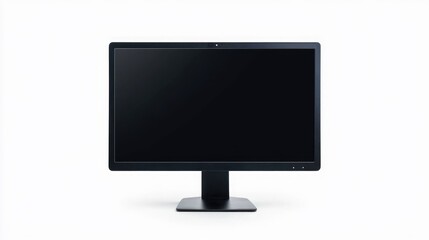 Isolated computer monitor on a white backdrop