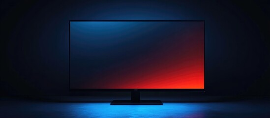 4K flat screen LCD or OLED television with a contemporary stand featuring a realistic design