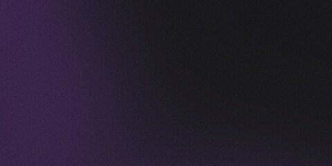 Obraz premium A gradient background in black and purple with a grainy noise texture, softly blurred for an abstract cover or banner design.