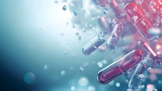 Medicine and science concept background, illustration. Generated AI