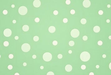 Retro Green Polka Dot Pattern with Vintage Texture
