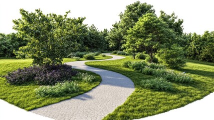 Obraz premium Serene Garden Path