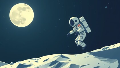 astronaut on the moon