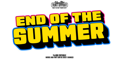 Retro editable text effect, customizable summer and sun 3d font style