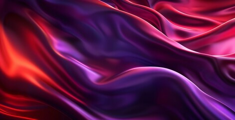 Fototapeta premium Abstract Purple and Red Gradient Silk Fabric Texture