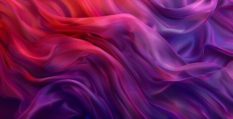 Obraz premium Abstract Purple and Red Gradient Silk Fabric Texture