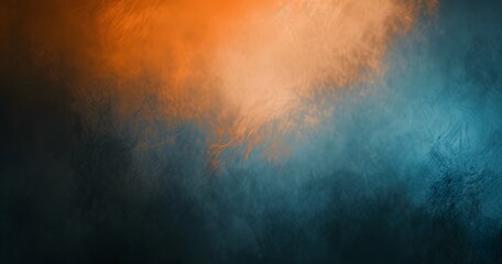 Fototapeta premium Abstract Orange Blue Gradient Blurred Film Noir Background