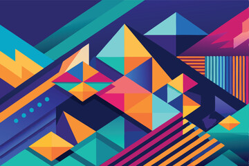 Geometric abstract backgrounds for presentations