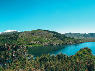 Seven Lake Route in Argentinian Patagonia. Route with beautiful lakes connecting Bariloche to San Martín de los Andes