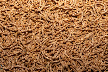close up of fiber cereal