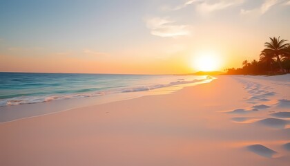 Fototapeta premium sunset on the beach