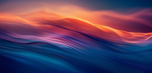 Obraz premium Abstract Blue and Orange Gradient Background