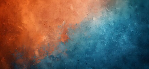 Fototapeta premium Abstract Orange Blue Grainy Gradient Background