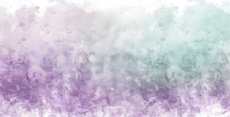 Obraz premium Abstract Watercolor Background with Pastel Purple and Green