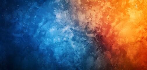 Fototapeta premium Abstract Grainy Texture with Blue and Orange Gradient
