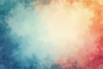 Fototapeta premium Abstract Watercolor Background with Blue, White, and Orange Hues