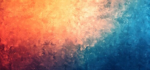 Fototapeta premium Abstract Grainy Texture Background With Blue, Orange, Red Tones