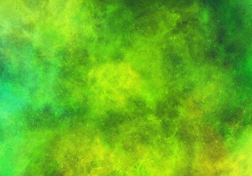 Fondo abstracto en tonos verdes y amarillo. Fondo brillante verde