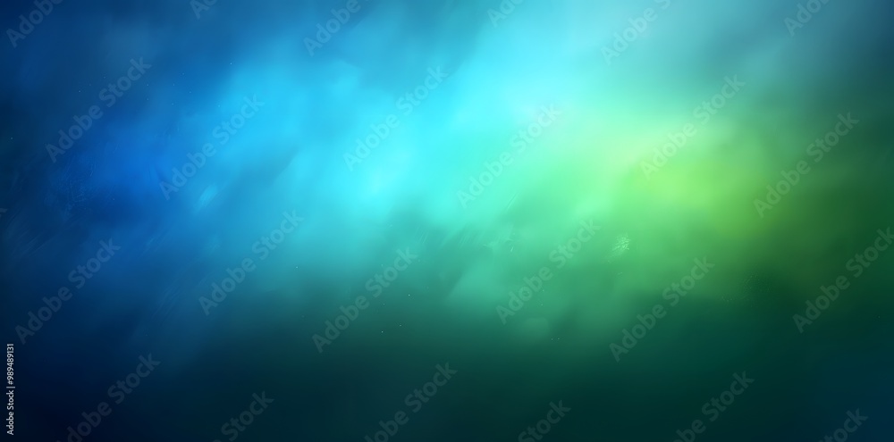 Poster Abstract Blue Green Gradient Background