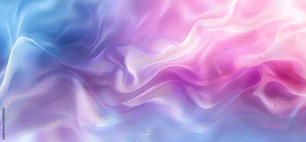 Poster Abstract Gradient Background with Blue, Purple and White Colors