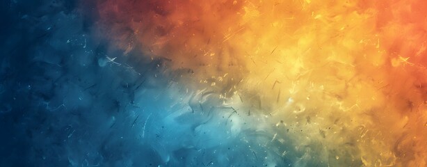 Abstract Gradient Background with Blurred Blue, Orange, and Yellow Colors